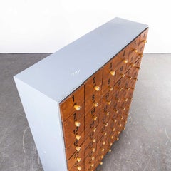1960's Belgian Workshop Bank of Drawers, Sixty Drawers