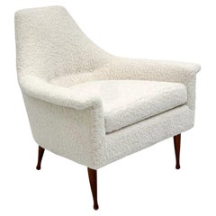1960's Ben Seibel Lounge Chair in Ivory Boucle