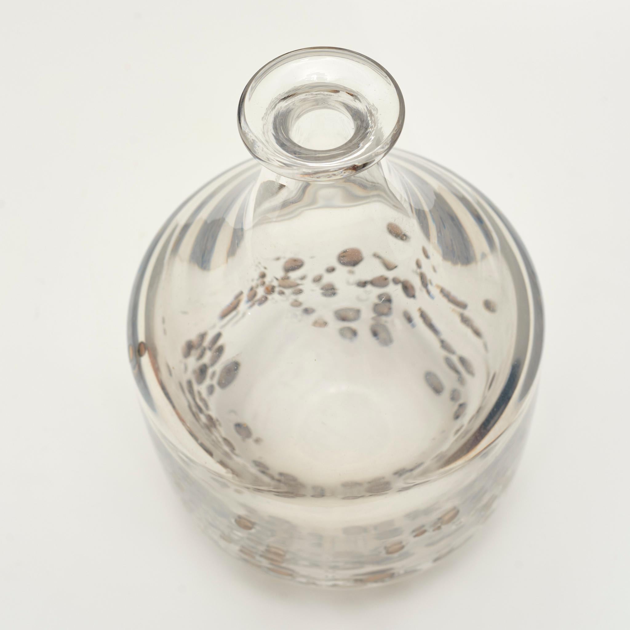 Mid-Century Modern Vase « Ferrara » en verre transparent Bengt Edenfalk des années 1960 en vente