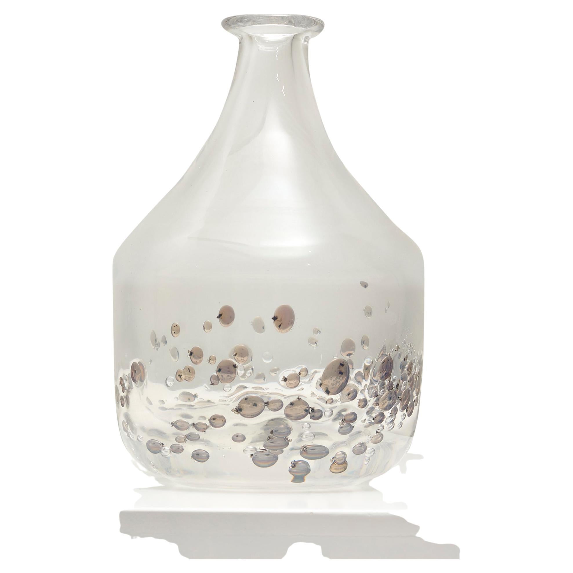 Vase « Ferrara » en verre transparent Bengt Edenfalk des années 1960