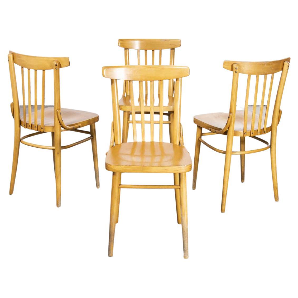 1960's Bentwood Dining Chair by Ton, Set of Four For Sale