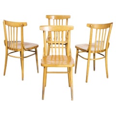 1960's Bentwood Dining Chair by Ton, Vierer-Set