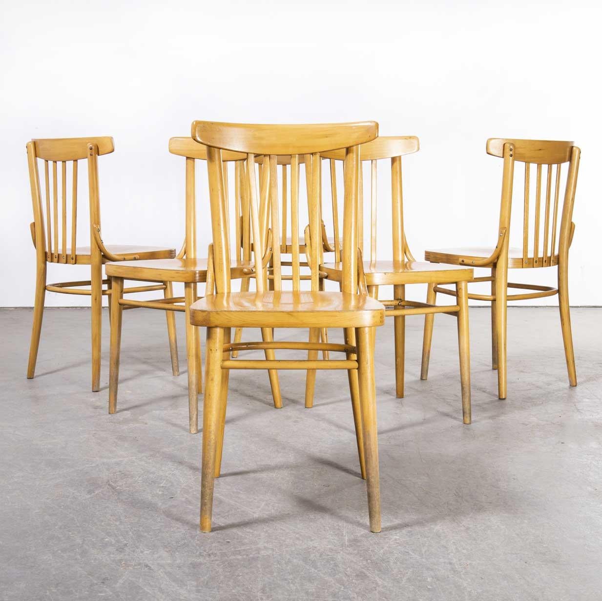 1960's Bentwood Dining Chair by Ton, Set of Six For Sale 5