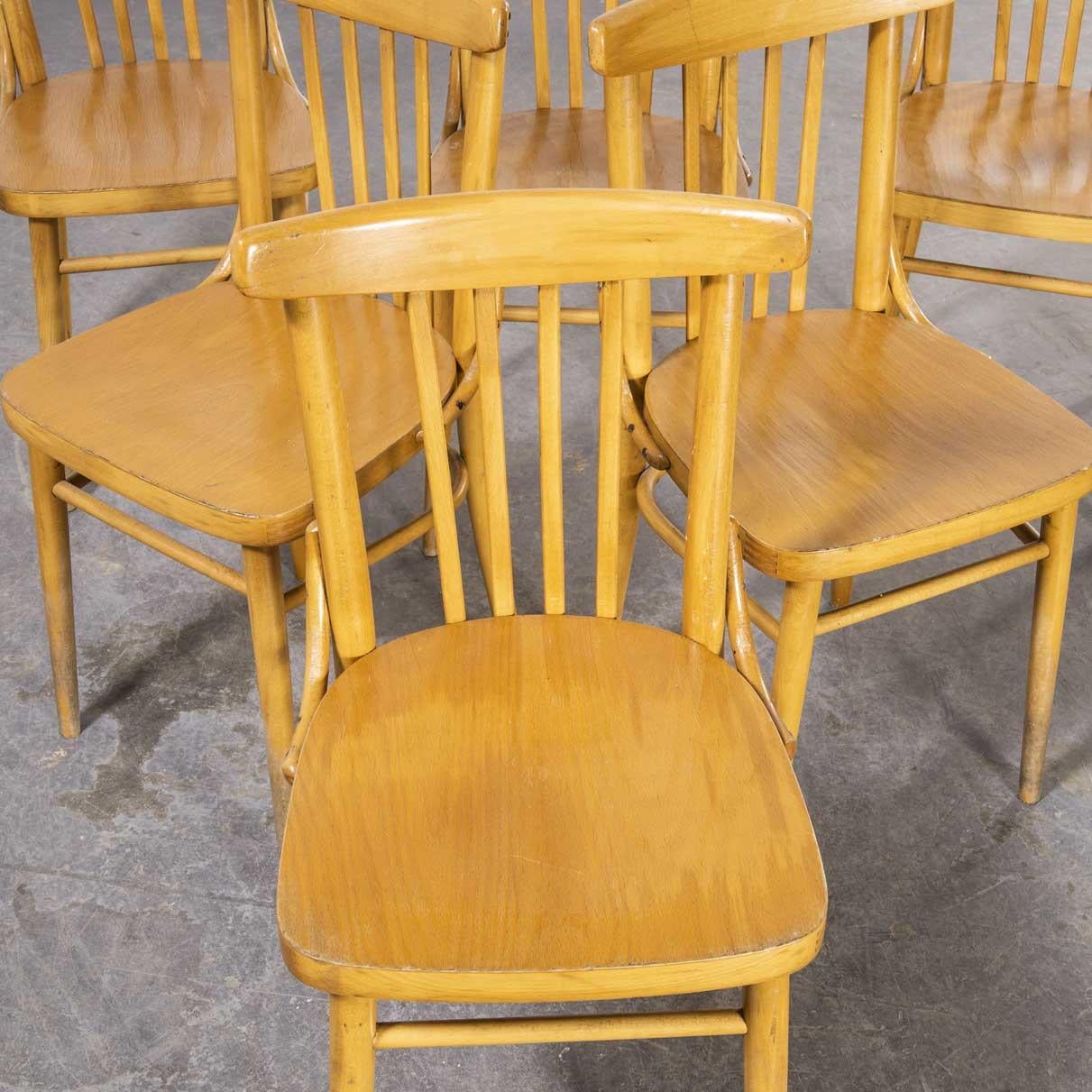 1960's Bentwood Dining Chair by Ton, Set of Six For Sale 6