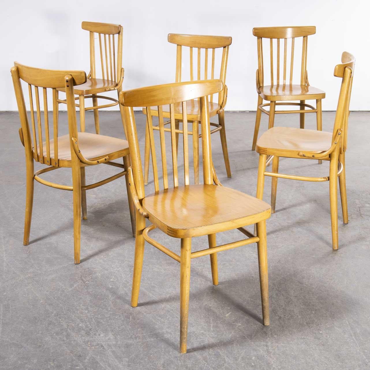1960's Bentwood Dining Chair by Ton, Set of Six For Sale 3