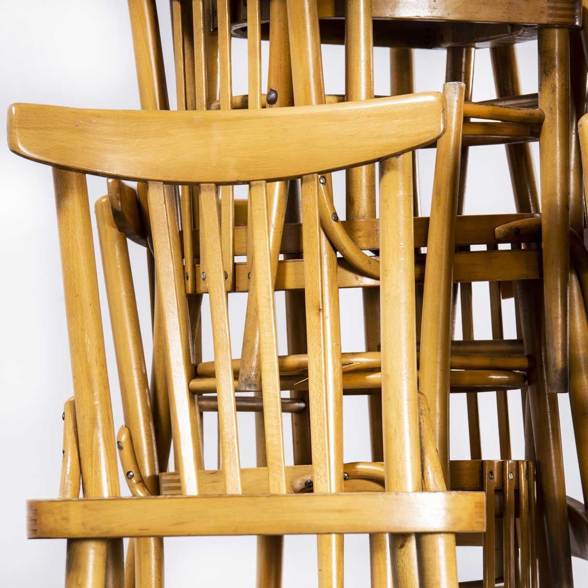 1960's Bentwood Dining Chair By Ton -  Various Quantities Available For Sale 2