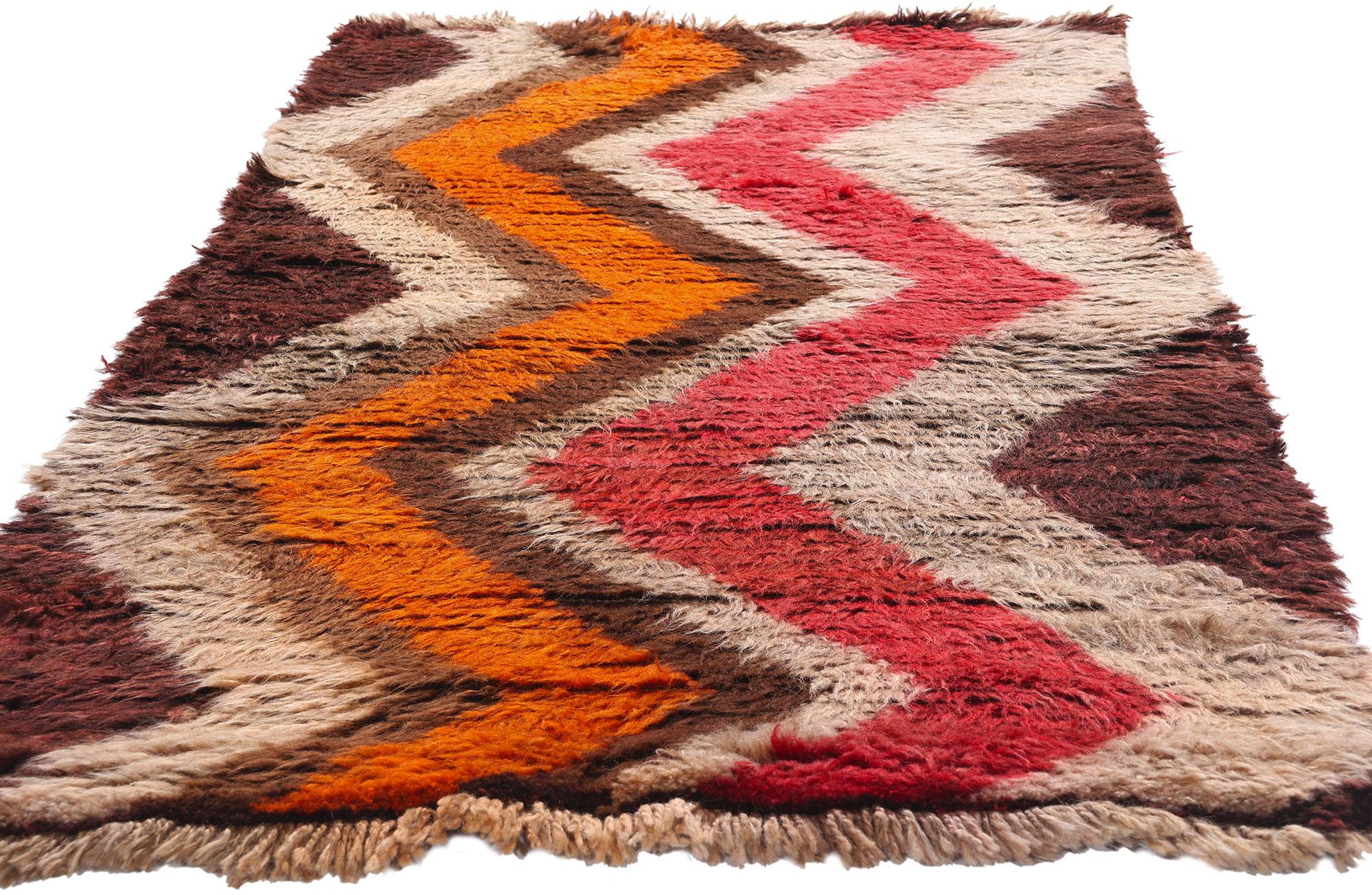 Alfombra Bereber Boujad Marroquí de 1960 con Estilo Moderno Movimiento estético en venta