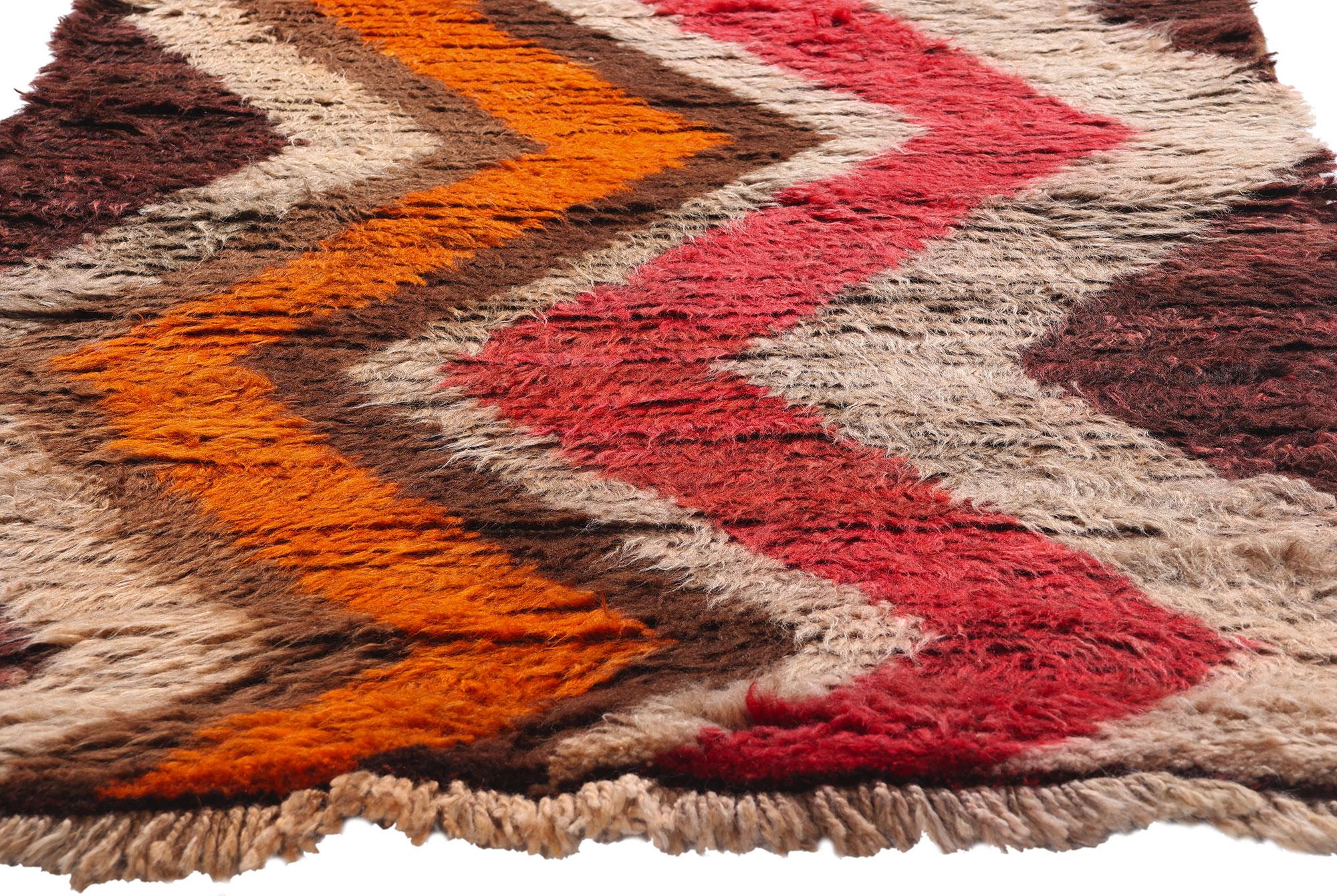 Alfombra Bereber Boujad Marroquí de 1960 con Estilo Moderno Anudado a mano en venta