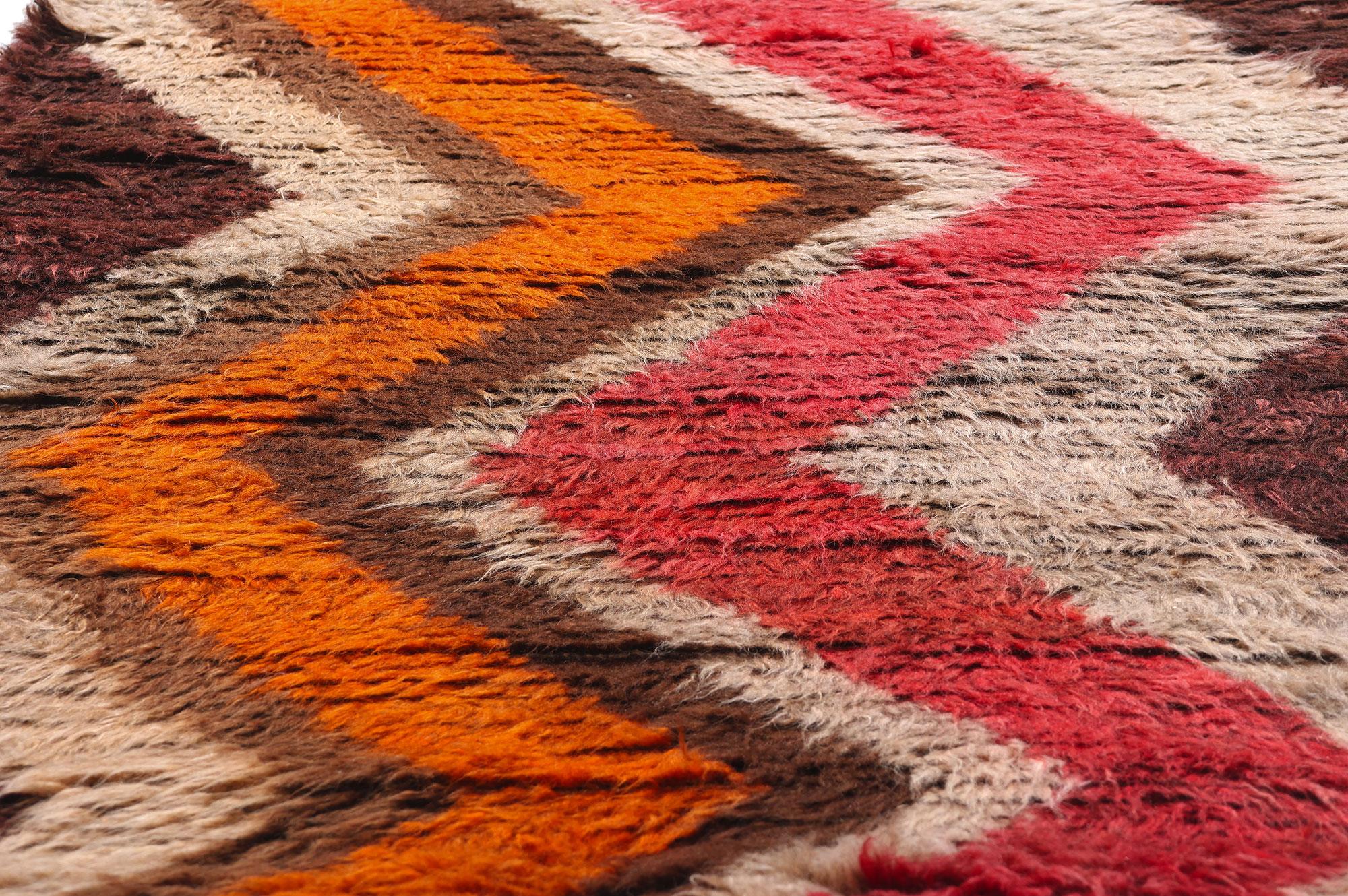 Alfombra Bereber Boujad Marroquí de 1960 con Estilo Moderno en Bueno estado para la venta en Dallas, TX