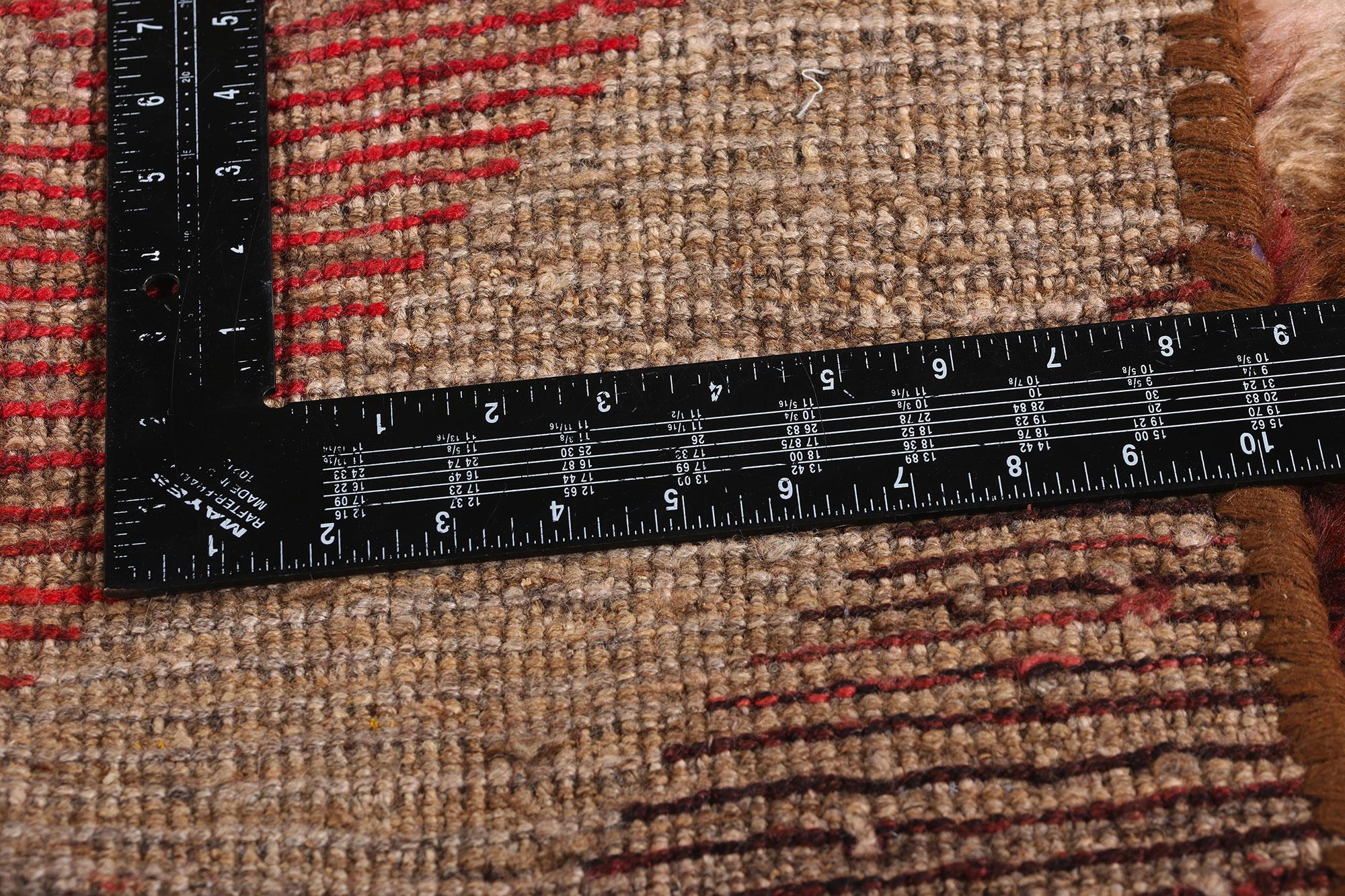 Alfombra Bereber Boujad Marroquí de 1960 con Estilo Moderno Lana en venta