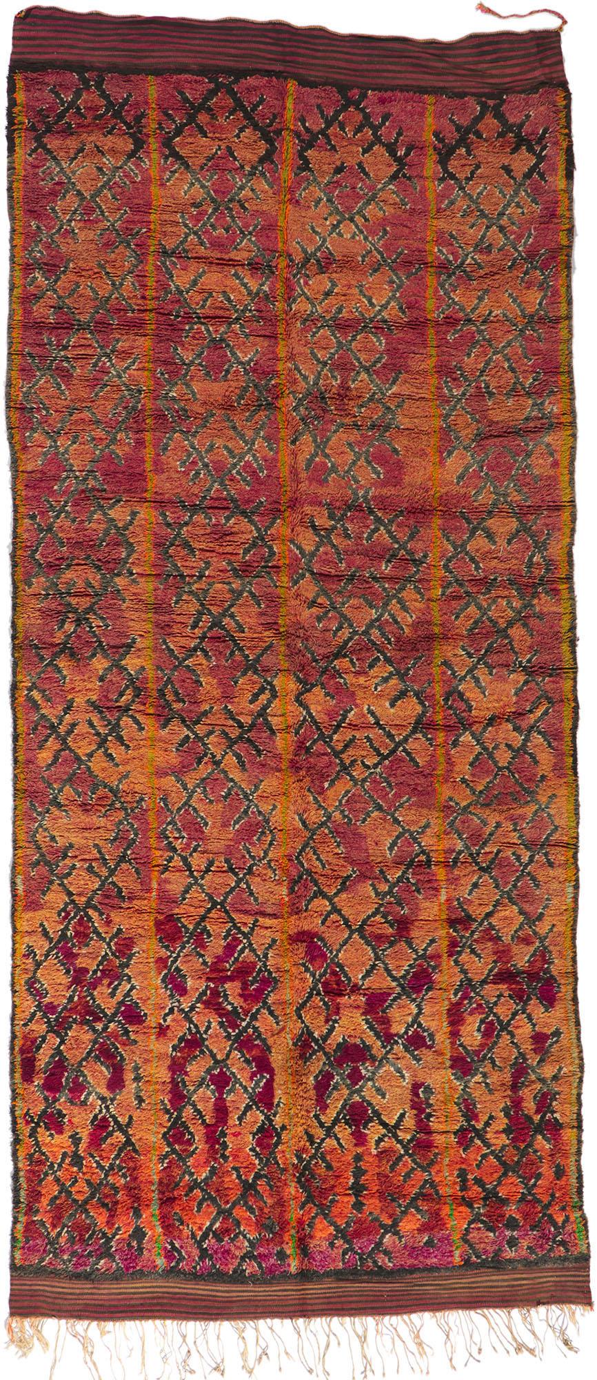Marokkanischer Berberteppich in Talsint aus den 1960er Jahren mit Modernität im Angebot 2