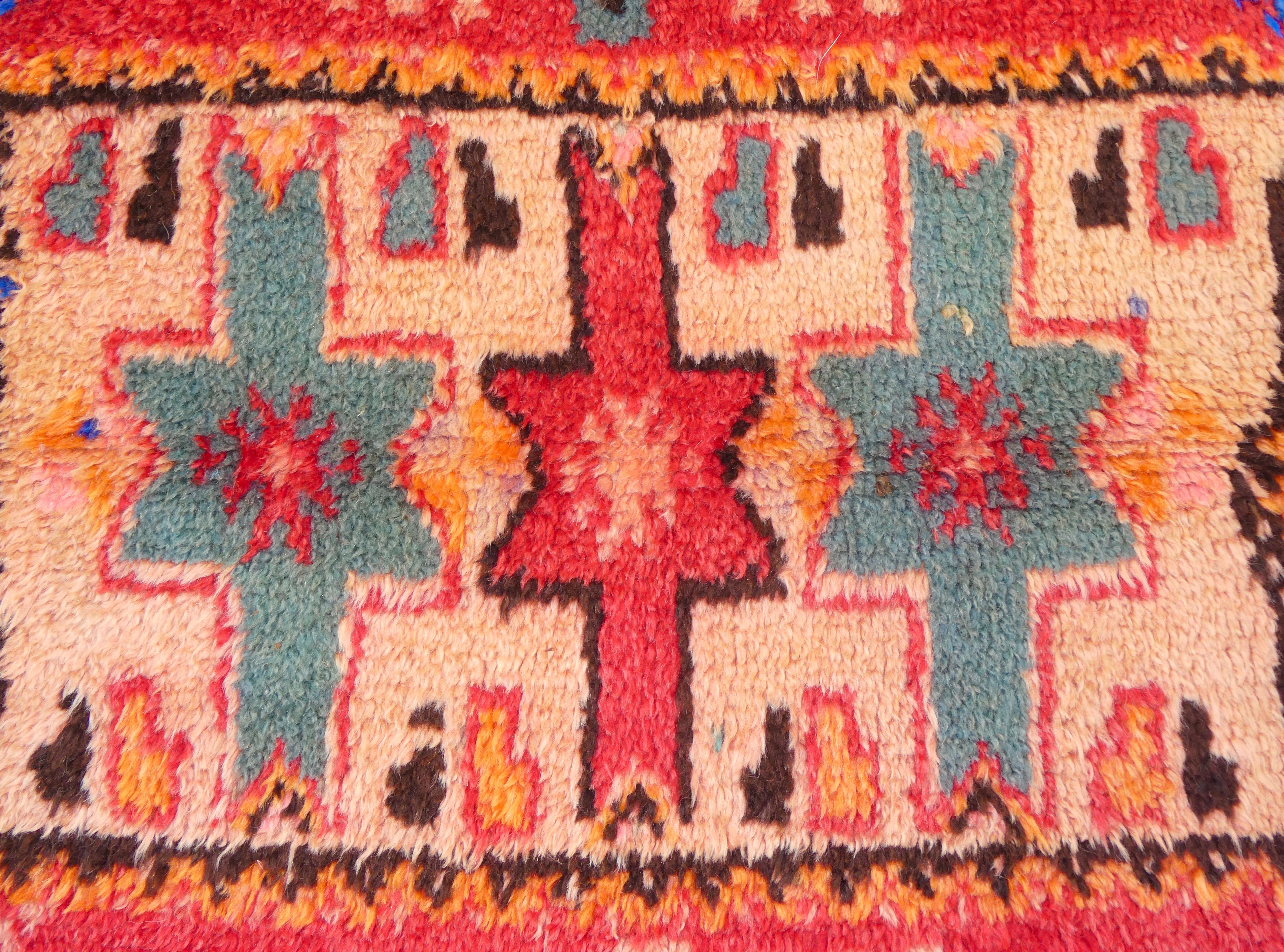 Marocchino Tappeto berbero Taznakht del 1960 2'11 x 4'5 in vendita