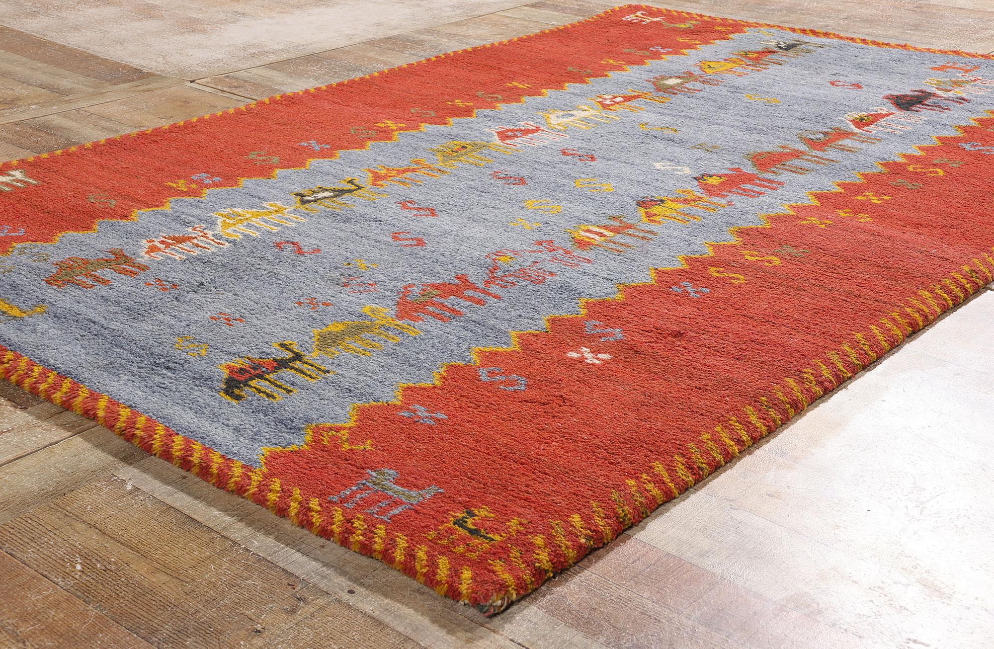 Tapis marocain Tikdift Zanagah des années 1960 en vente 2