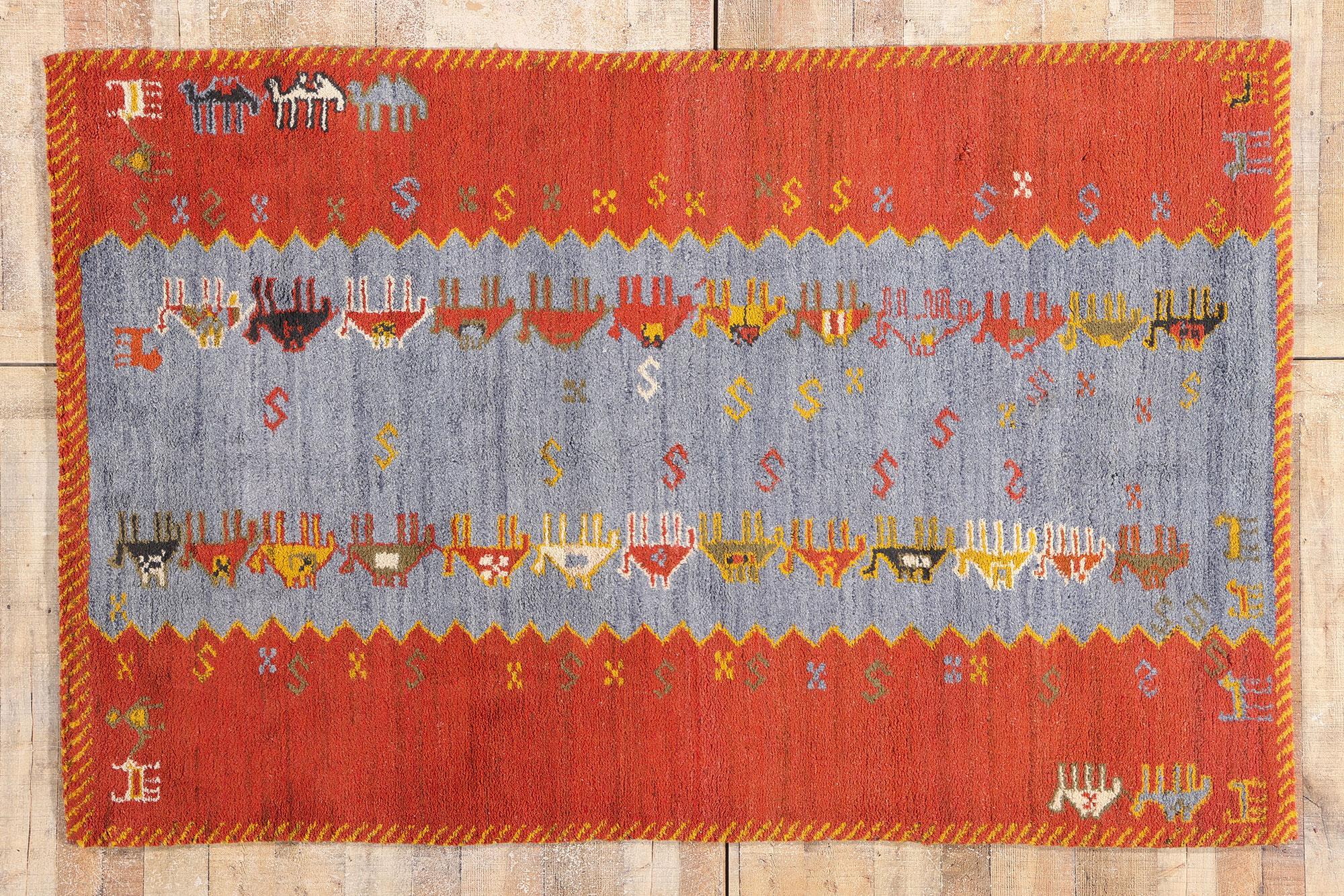 Tapis marocain Tikdift Zanagah des années 1960 en vente 4