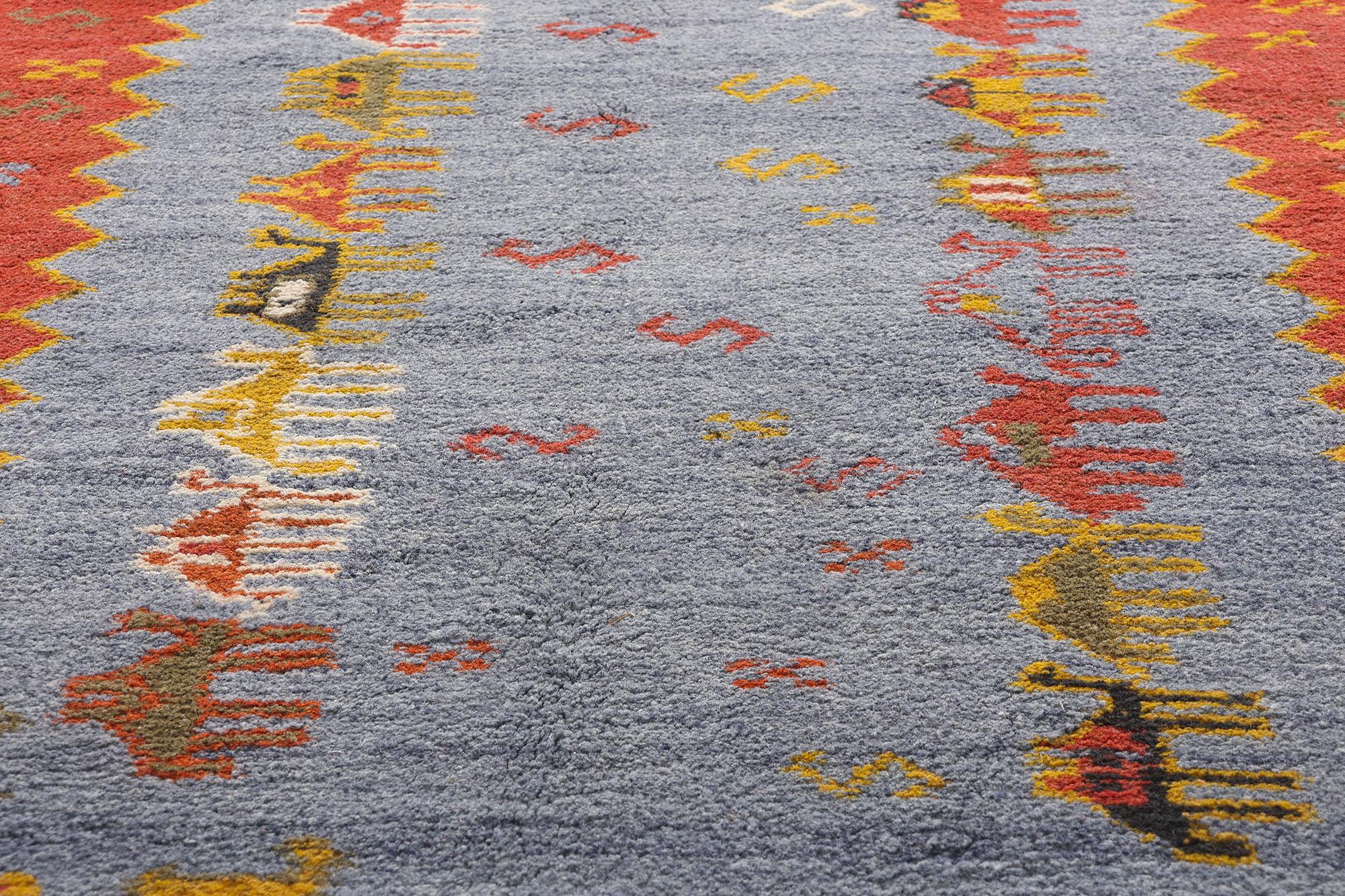Tapis marocain Tikdift Zanagah des années 1960 Bon état - En vente à Dallas, TX