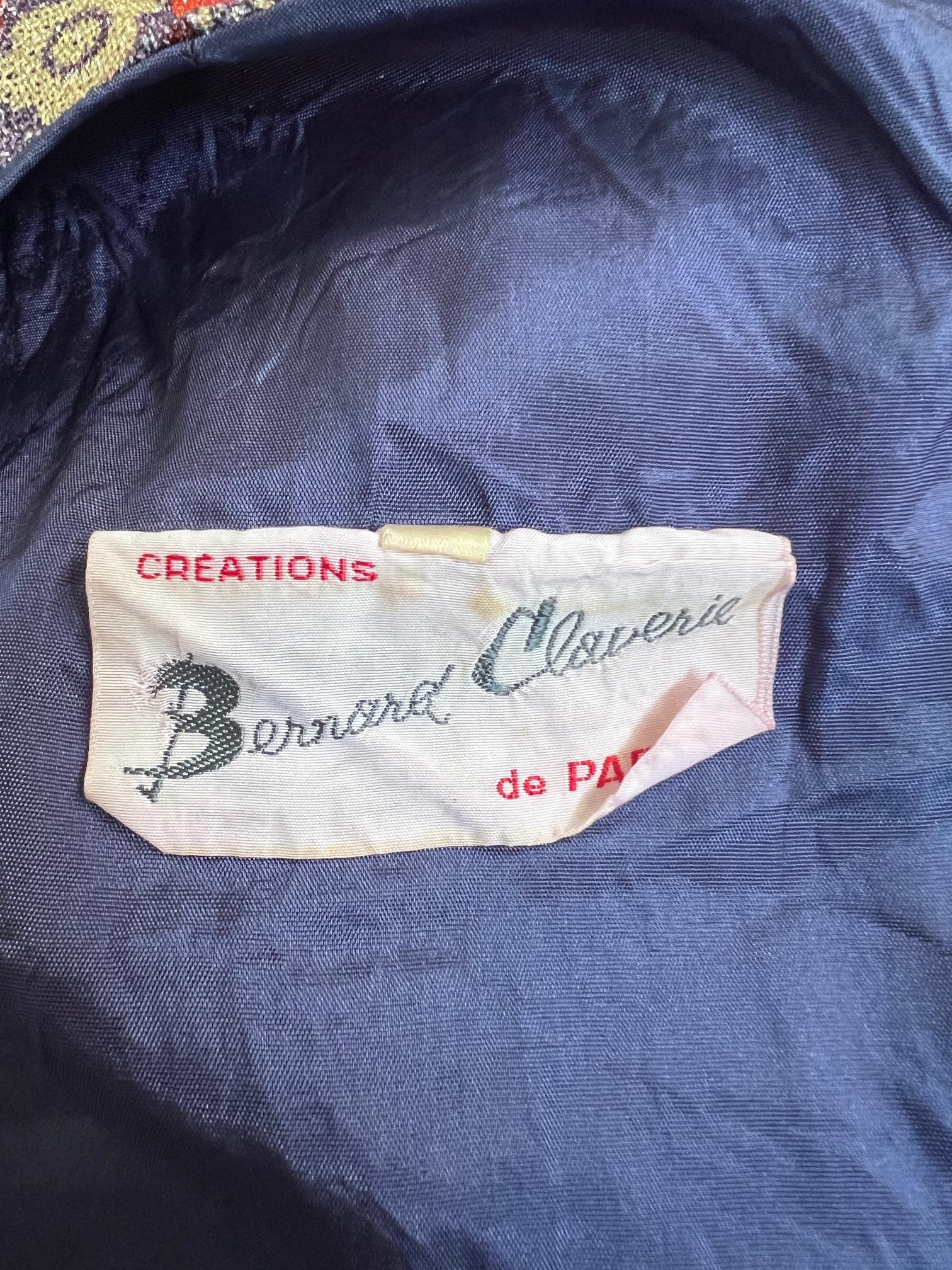 Women's 1960s Bernard Claverie Lurex Angel Sleeve Maxi Dress For Sale