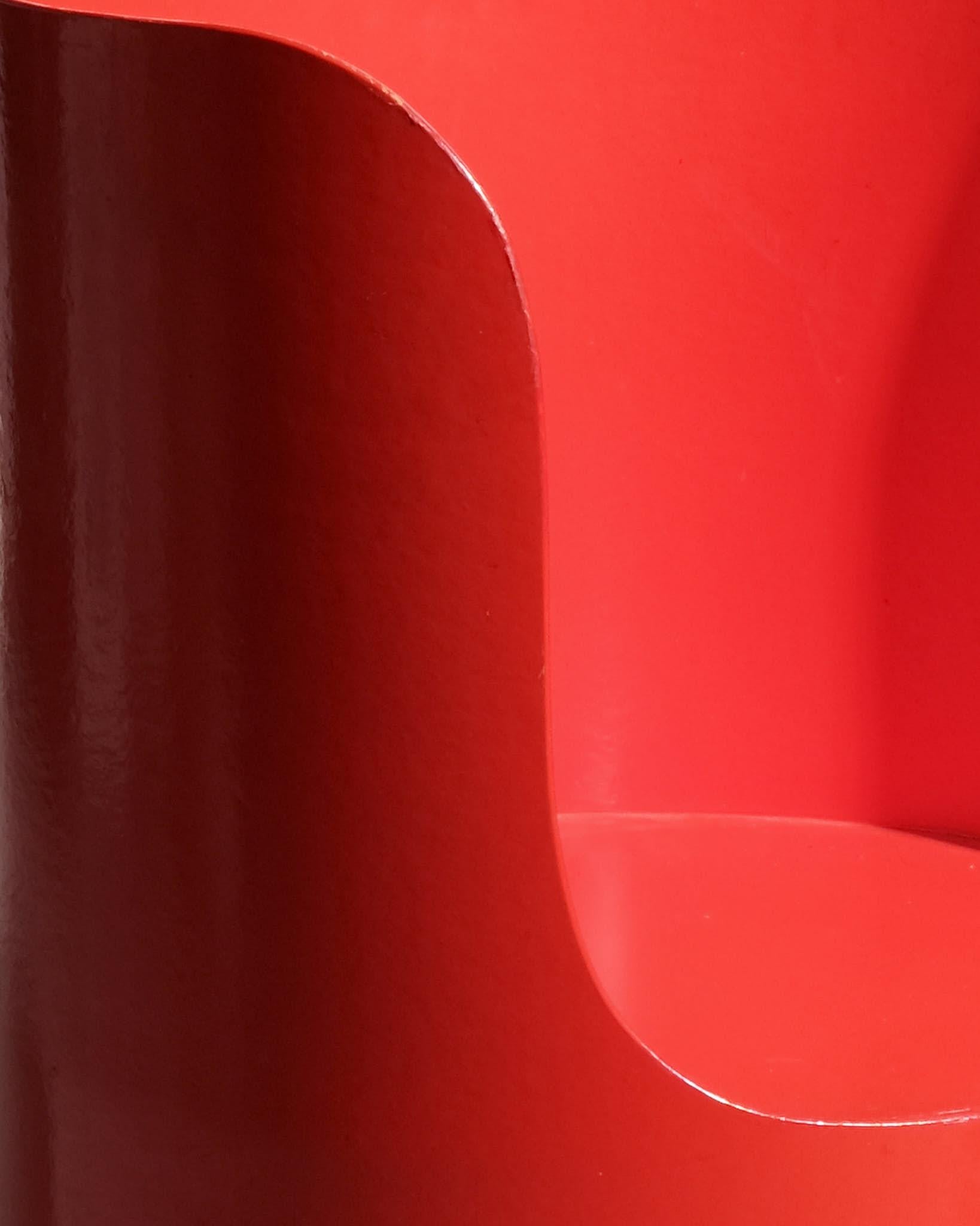 English 1960s Bernard Holdaway Tomotom Medium Chair in Red For Sale