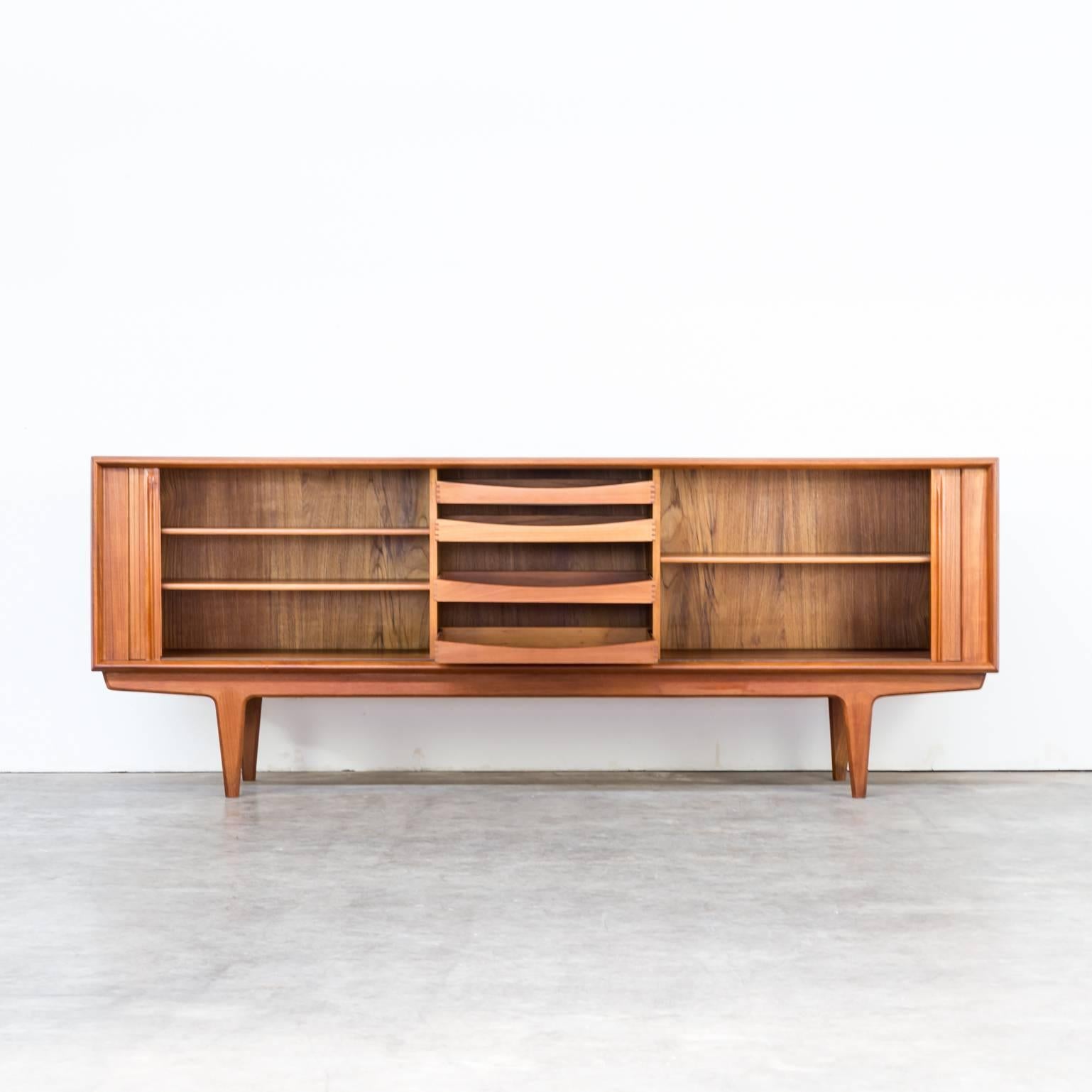 1960s Bernhard Pedersen sideboard for Bernhard Pedersen & Son. Very good condition, consistent with age and use. Left door can be fully opened by lack of doorstop.