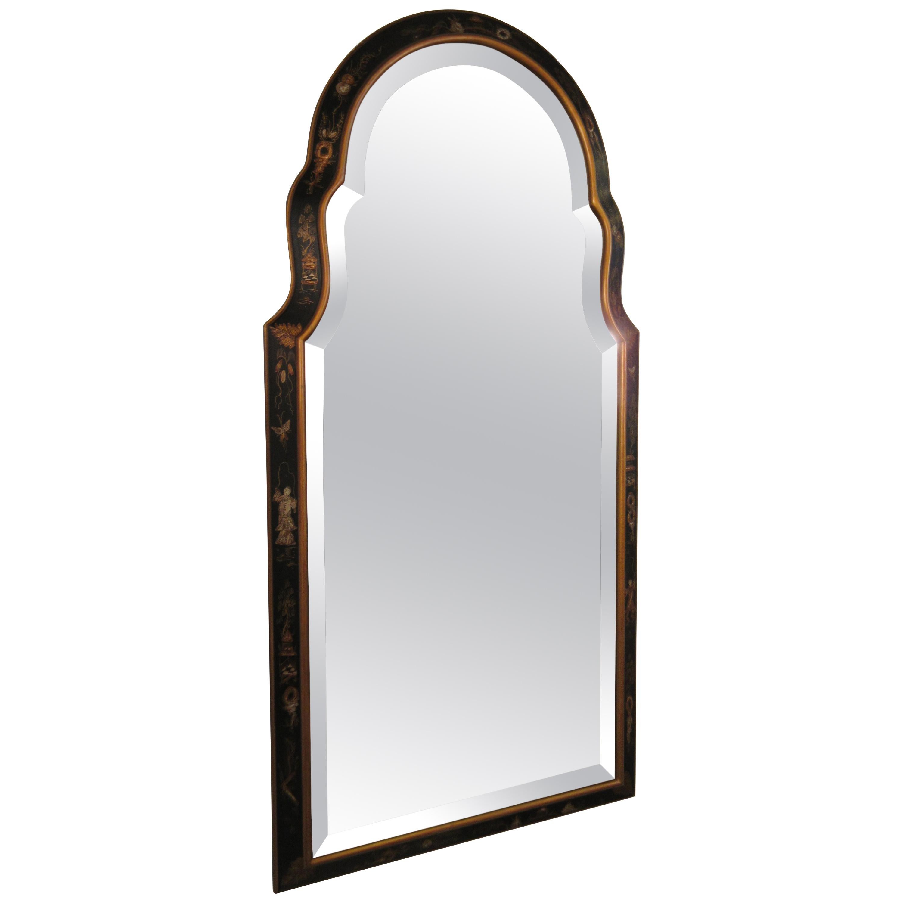 1960s Beveled Chinoiserie Mirror
