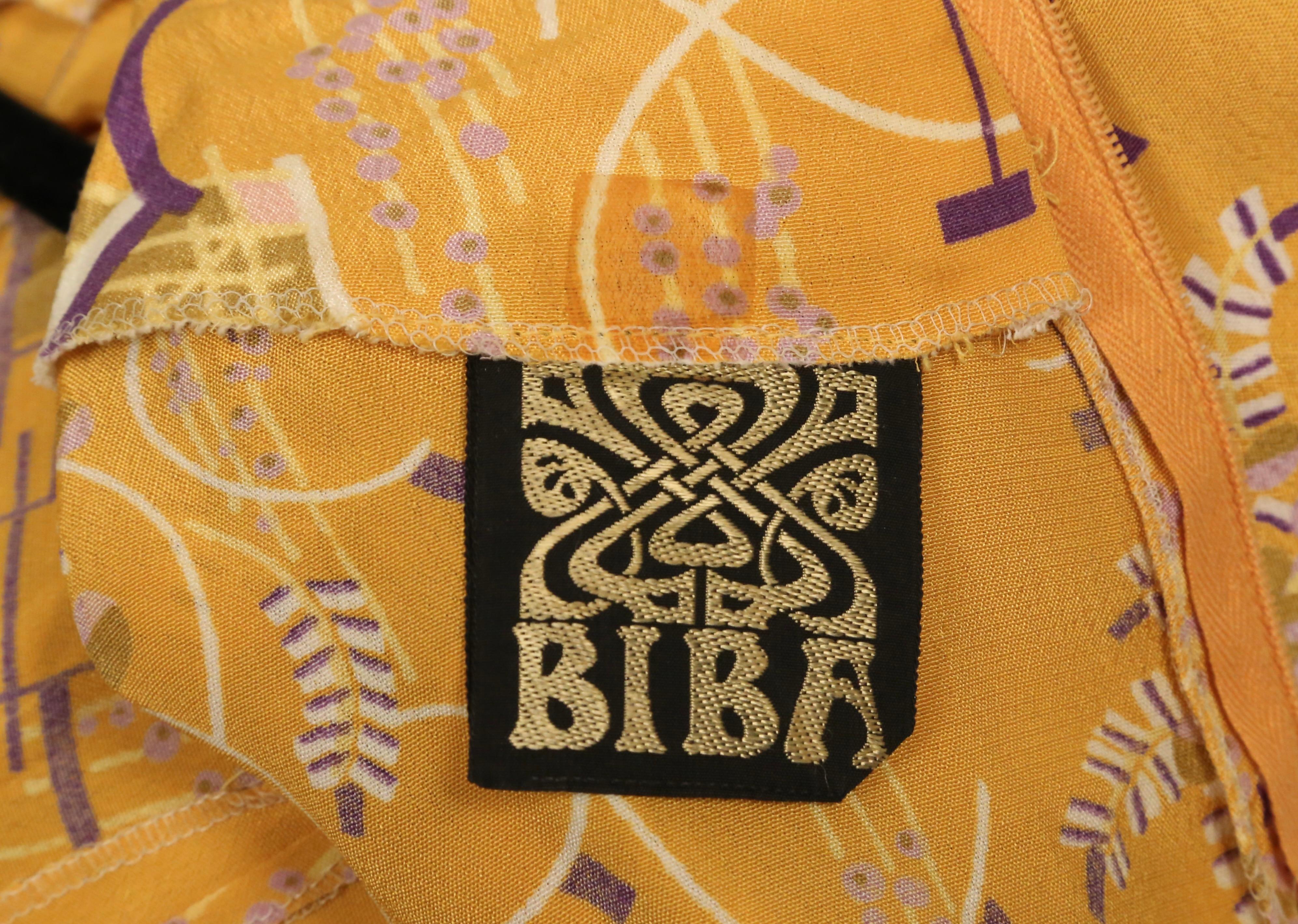 1960's BIBA art deco printed jacquard mini dress For Sale 5