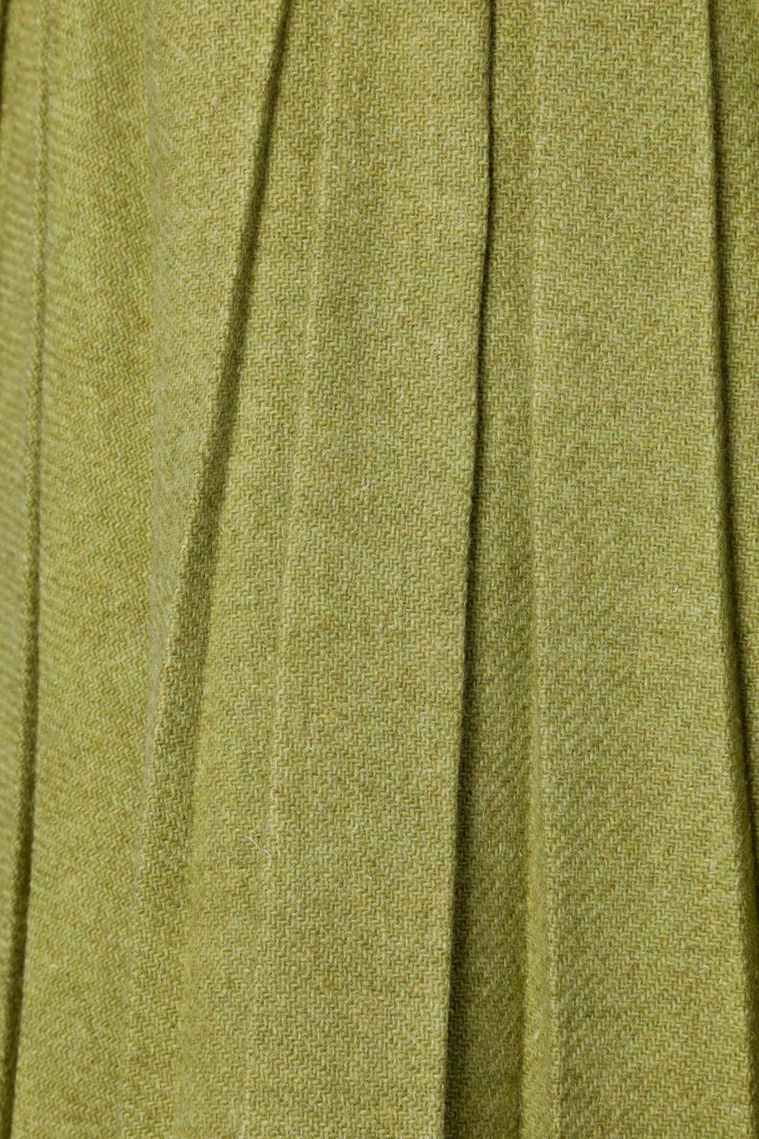 Marron Combinaison jupe en laine bicolore Molyneux des années 1960  en vente