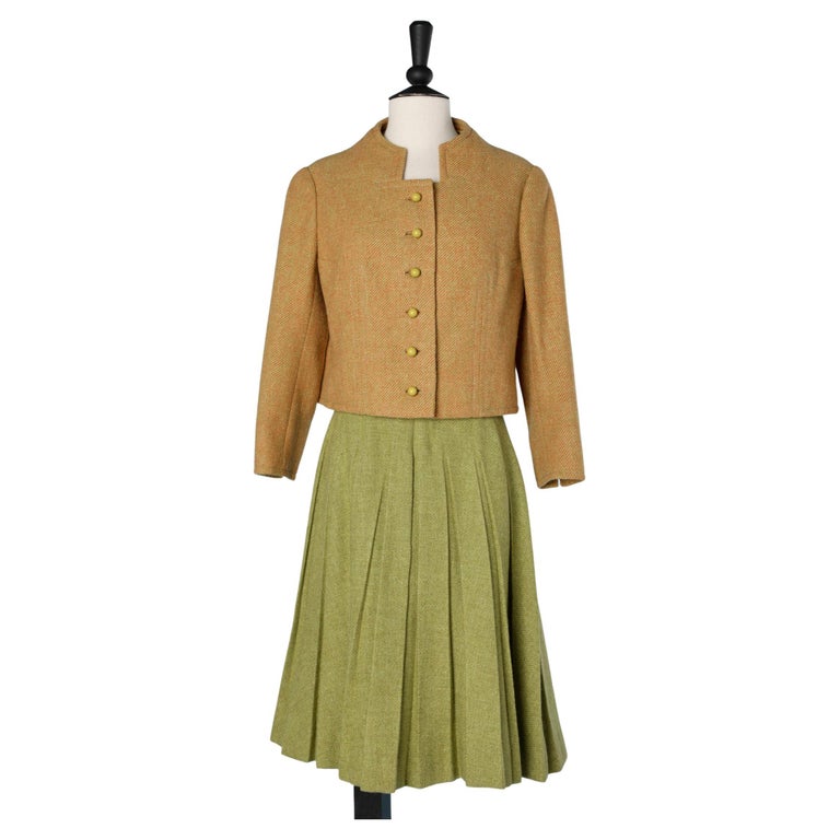 Combinaison Jupe En Laine Windsmoor - Taille 14, Marron, Angleterre - Occasion Très Bon état Pour Femme