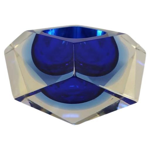 1960s Blue Cloisonné Ashtray with Brass Lip at 1stDibs