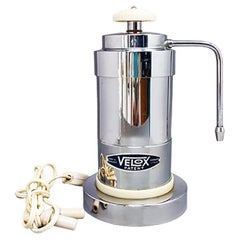 Retro 1960s Big Velox Espresso Coffee Machine by P. Malago, Made in Italy