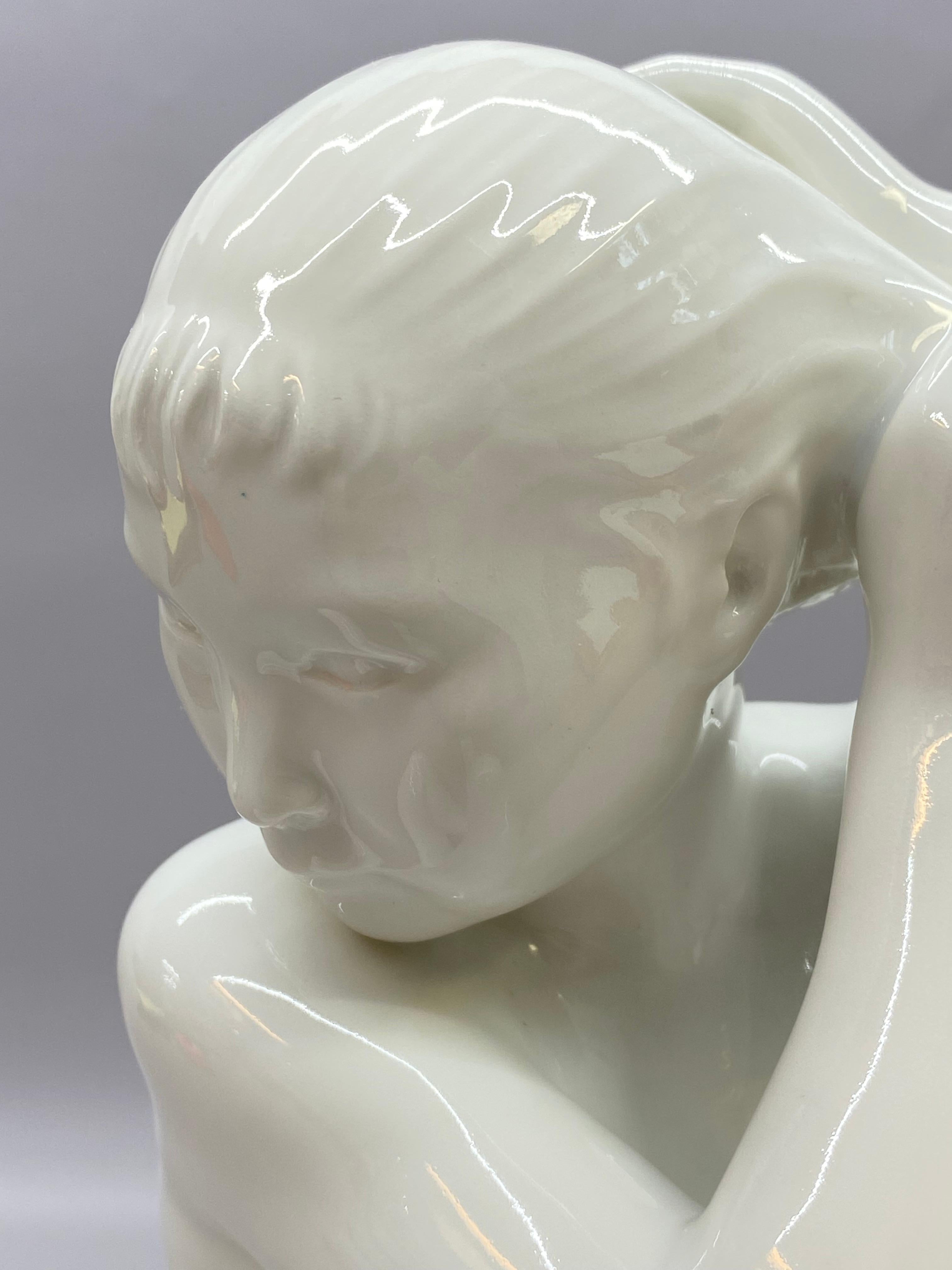 Porcellana Ragazza della Groenlandia in porcellana bianca di Bing & Grondahl degli anni '60 in vendita