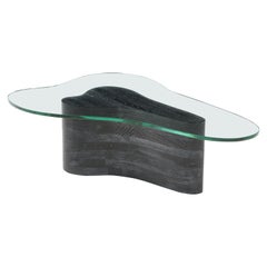1960's Biomorphic Custom Made Cerused Oak Coffee Table