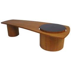 1960s Biomorphic Teak Coffee Table by RS Associates, Canada