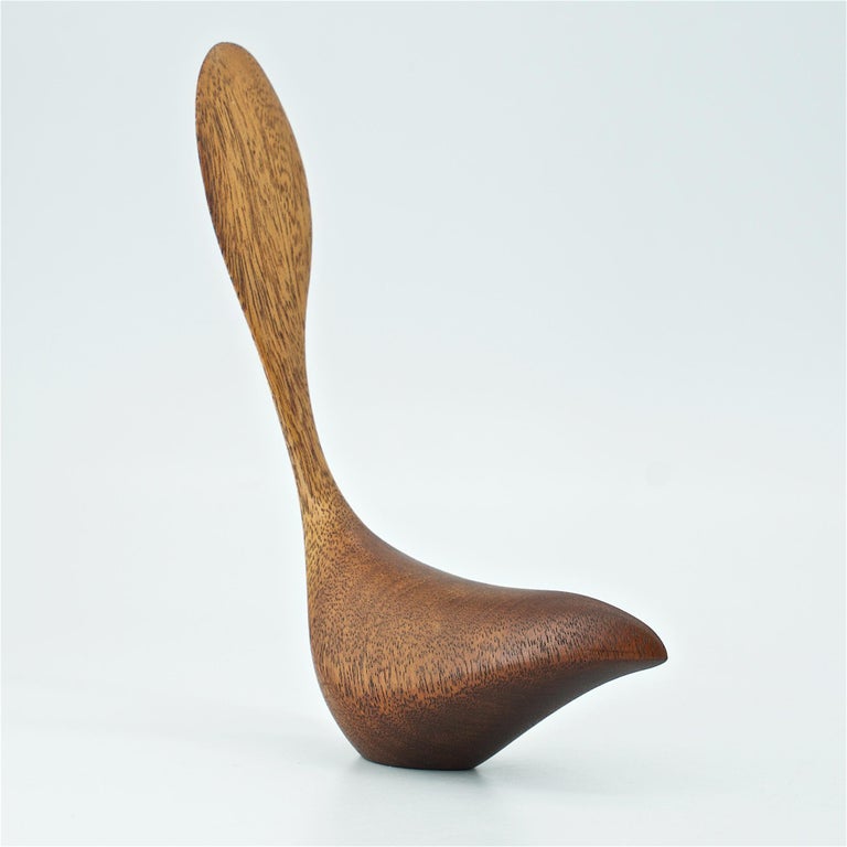 American 1960s Bissilon Bird Sculpture by Emil Emilan Rare Self-Standing Mid-Century Icon For Sale