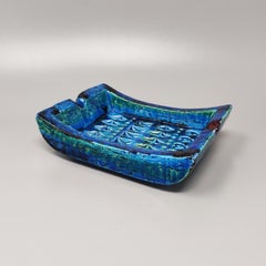 Aldo Londi Bitossi Ashtray, Ceramic, Blue Rimini, Italy, 1960s