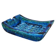 Cenicero/receptor Bitossi de los años 60 Colección Rimini Azul de Aldo Londi