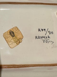 Cendrier/assiette Bitossi Italie pour Raymor en céramique et mosaïque de verre des années 1960