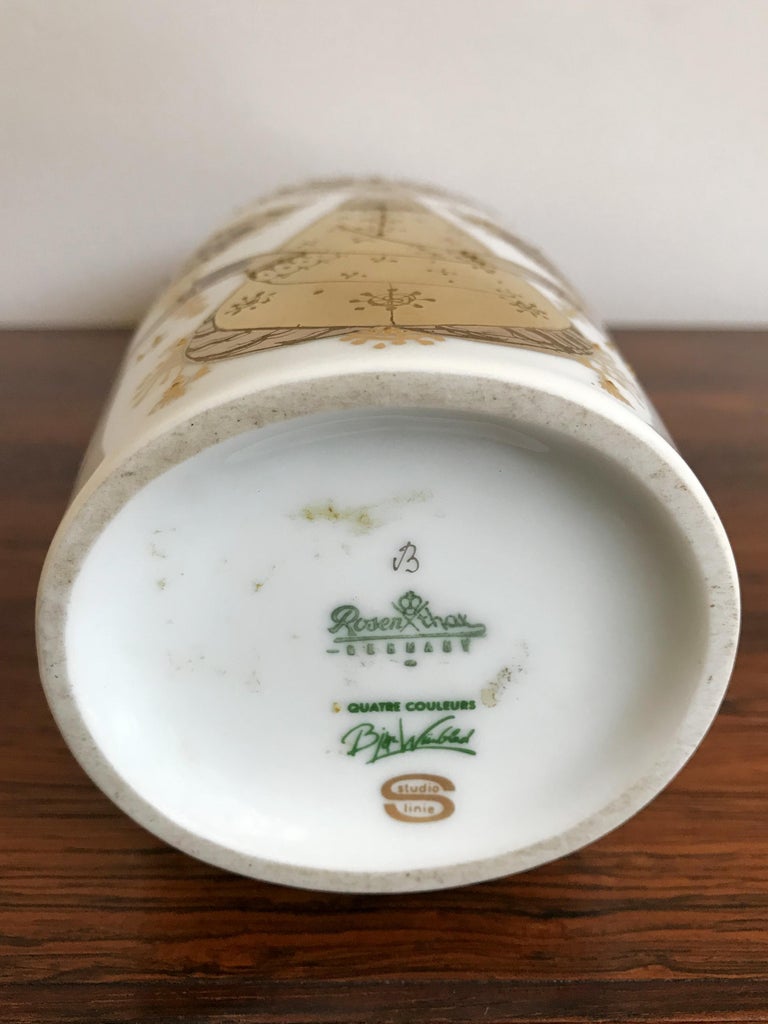 1960s Bjorn Wiinblad Porcelain Vases Set for Rosenthal Studio Linie at