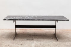 1960s Black and White Marble Coffee Table