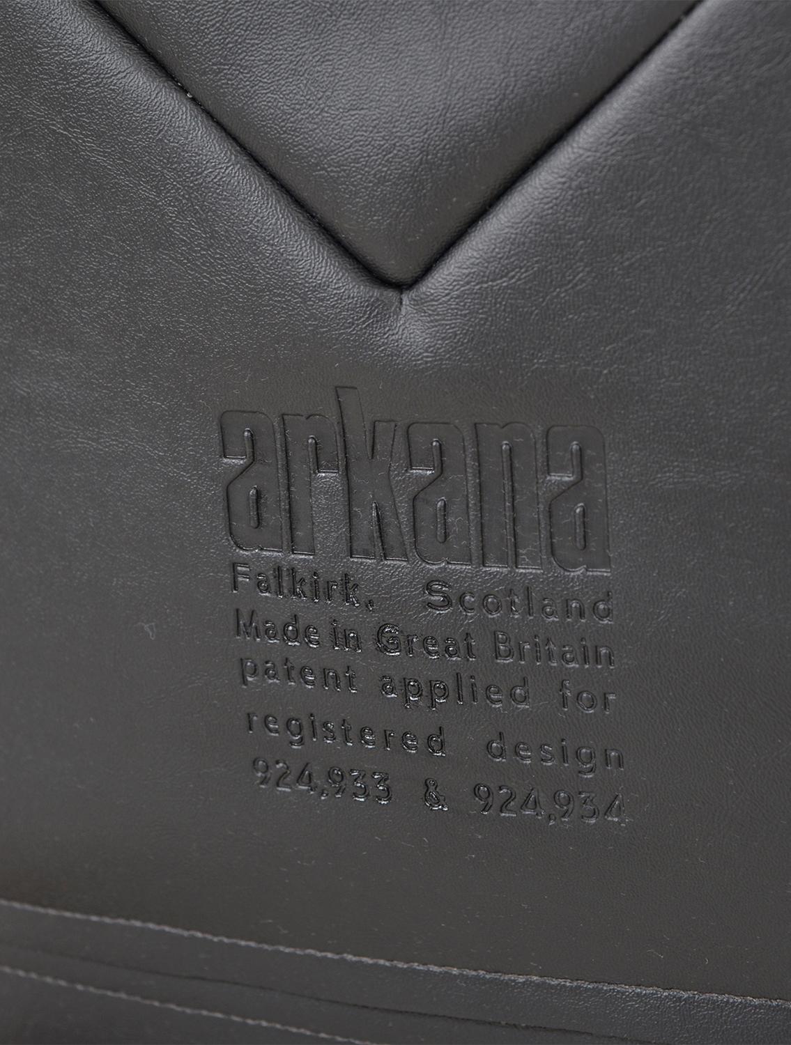 1960s Black Faux Leather Teak Safari Lounge Chair by Maurice Burke for Arkana UK 2