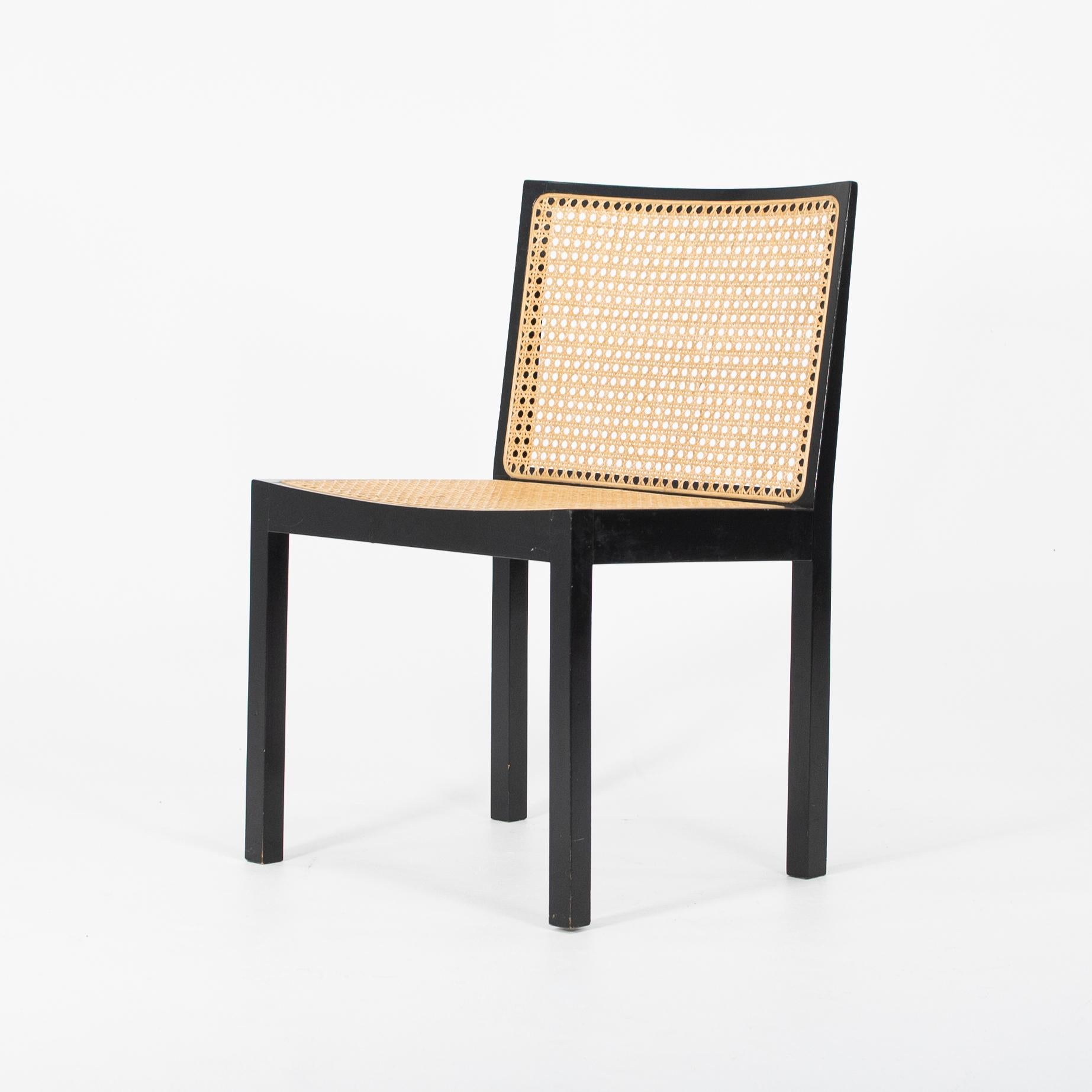 1960s Black Lacquered Bankstuhl Chairs by Willy Guhl for Stendig, Set of Four For Sale 3