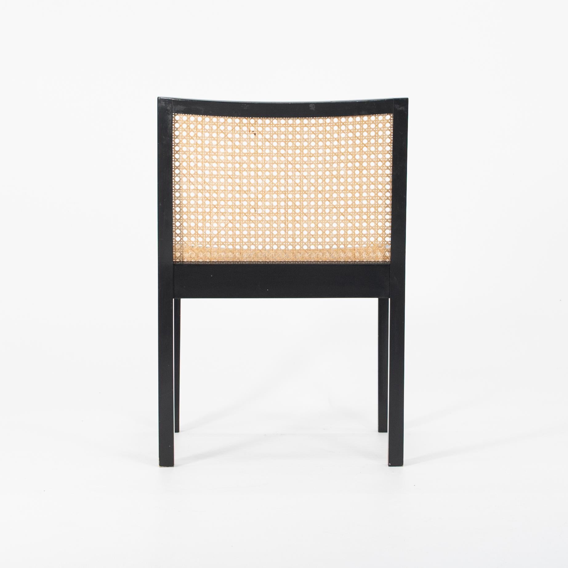 Modern 1960s Black Lacquered Bankstuhl Chairs by Willy Guhl for Stendig, Set of Four For Sale
