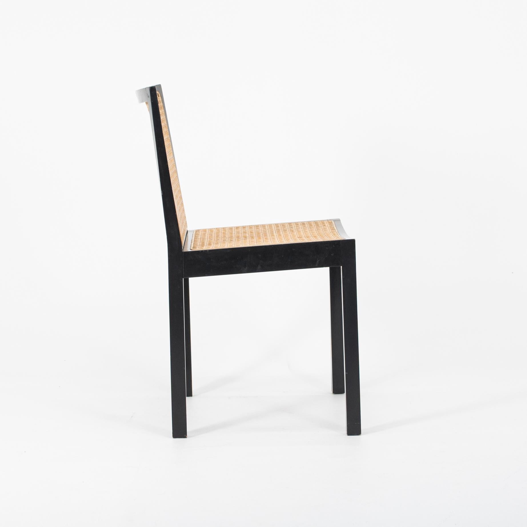 Swiss 1960s Black Lacquered Bankstuhl Chairs by Willy Guhl for Stendig, Set of Four For Sale