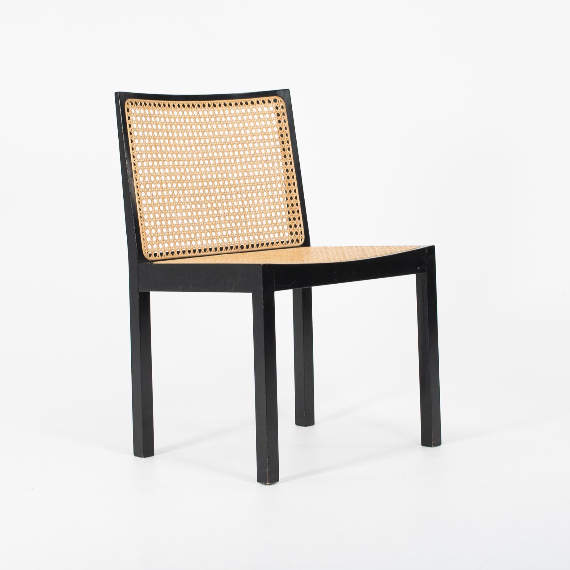 1960s Black Lacquered Bankstuhl Chairs by Willy Guhl for Stendig, Set of Four In Good Condition For Sale In Philadelphia, PA