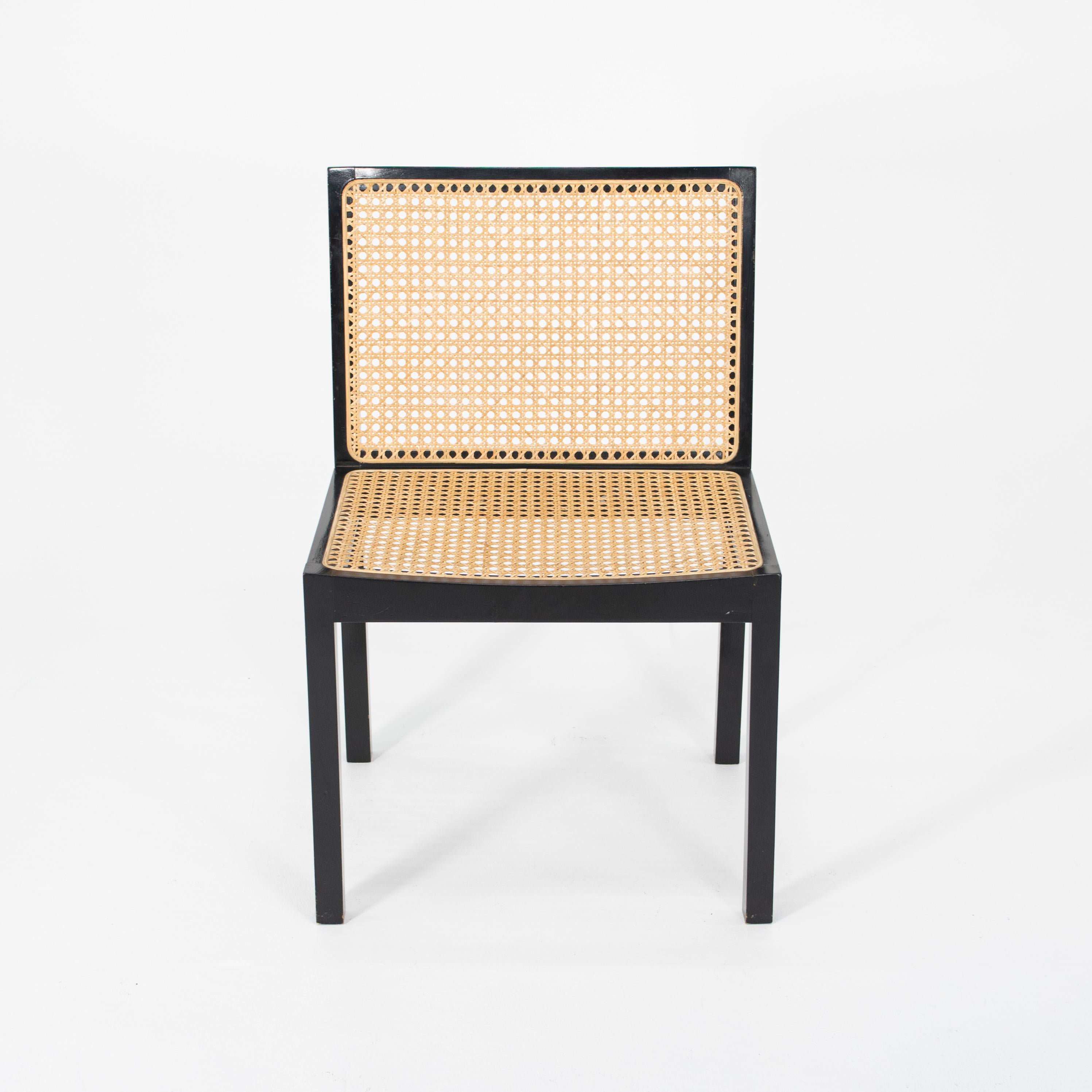 Mid-20th Century 1960s Black Lacquered Bankstuhl Chairs by Willy Guhl for Stendig, Set of Four For Sale