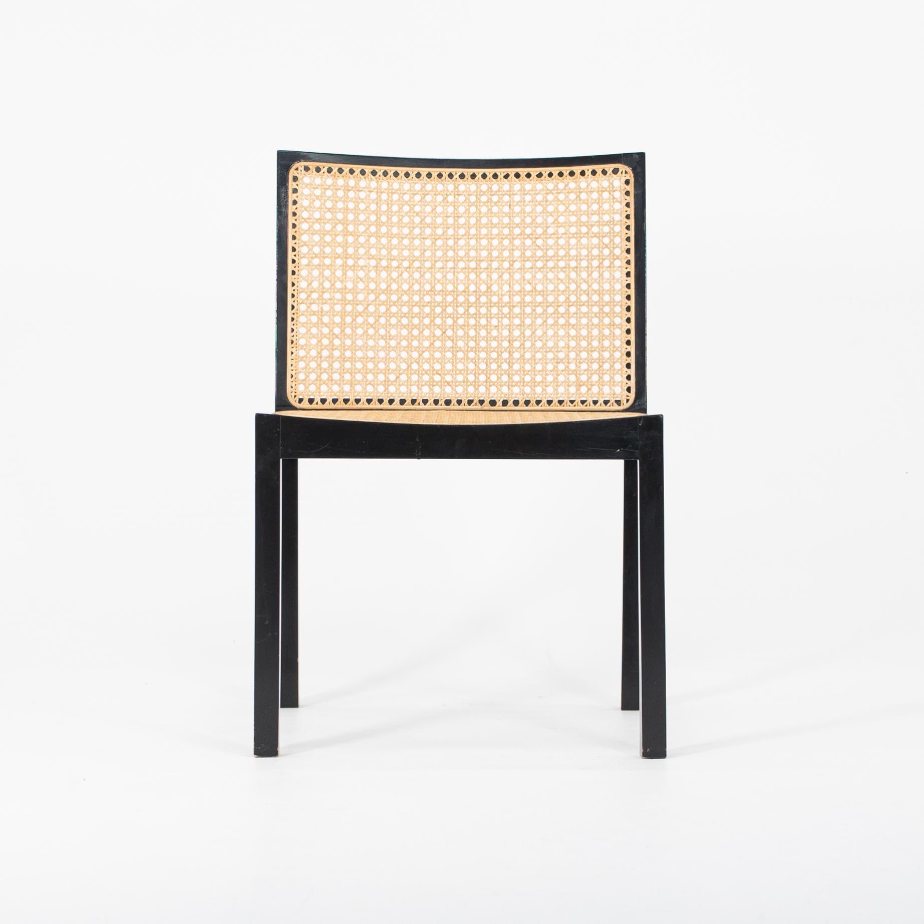 1960s Black Lacquered Bankstuhl Chairs by Willy Guhl for Stendig, Set of Four For Sale 1