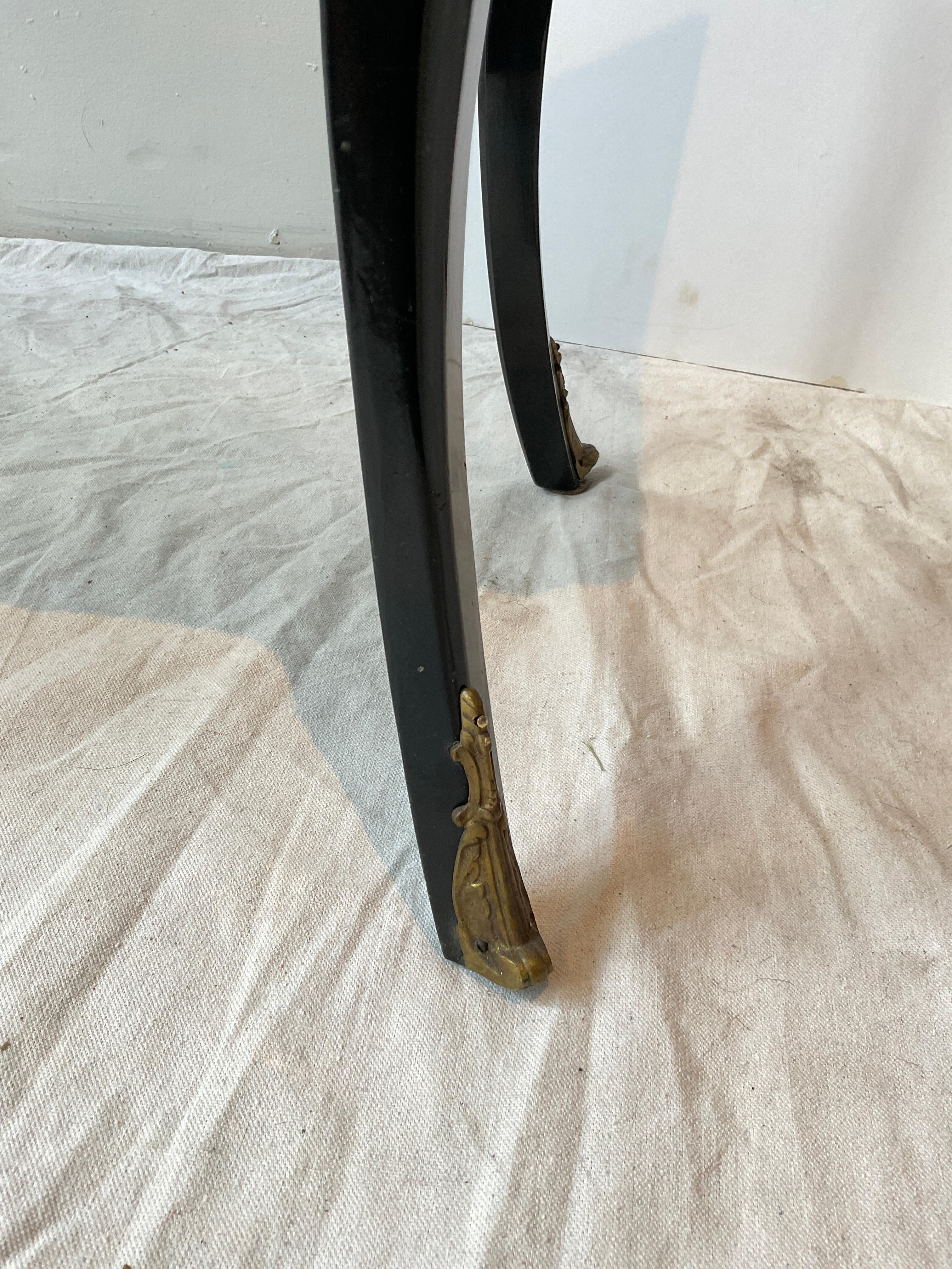1960er Schwarz lackierter Konsolentisch im Regency-Stil von Bodart im Angebot 8