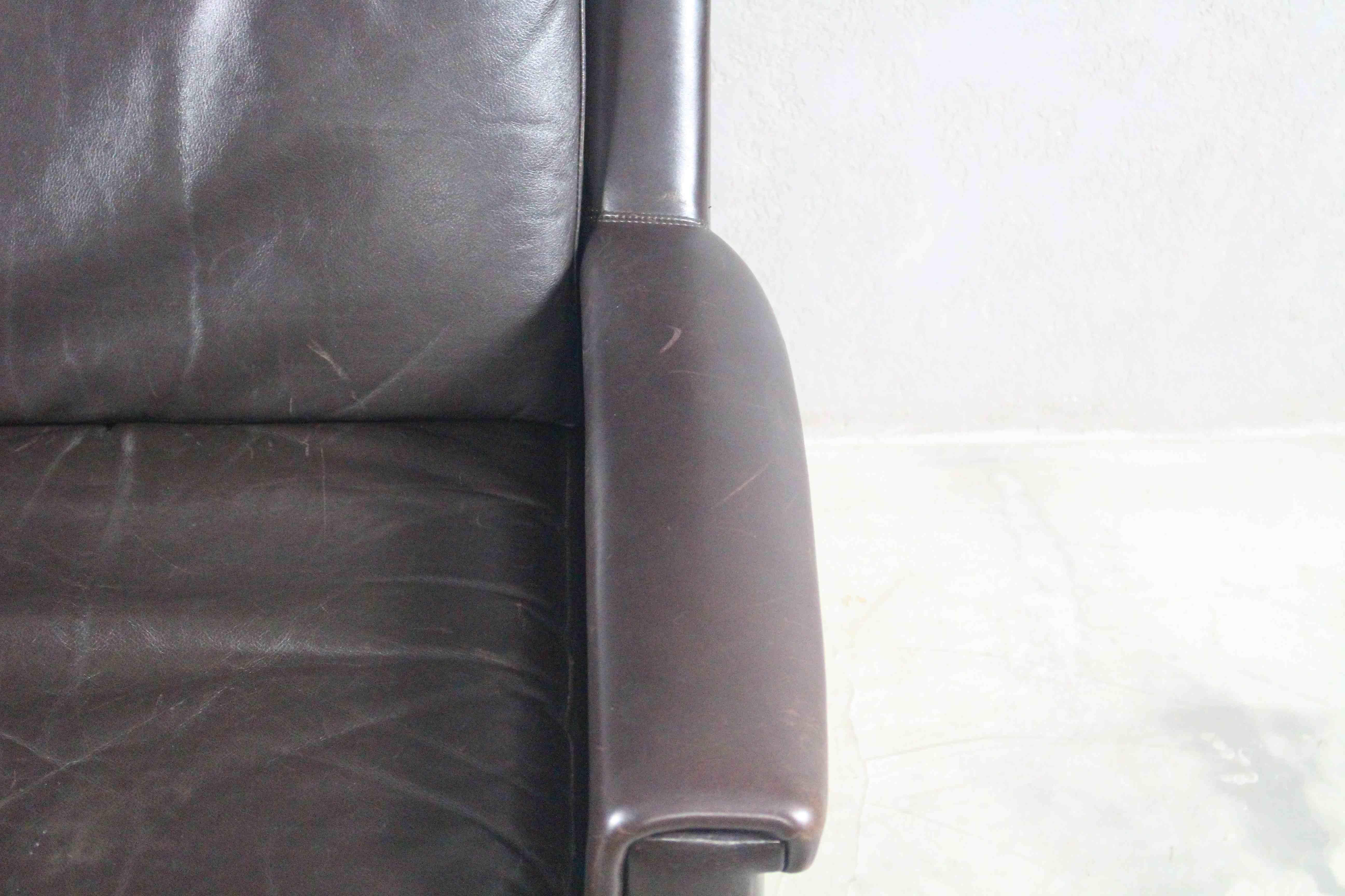 1960s Black Leather Chair by Georg Thams For Sale 6