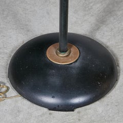 1960s Black Metal Atomic Gerald Thurston-Style Floor Lamp