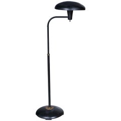 1960s Black Metal Atomic Gerald Thurston-Style Floor Lamp