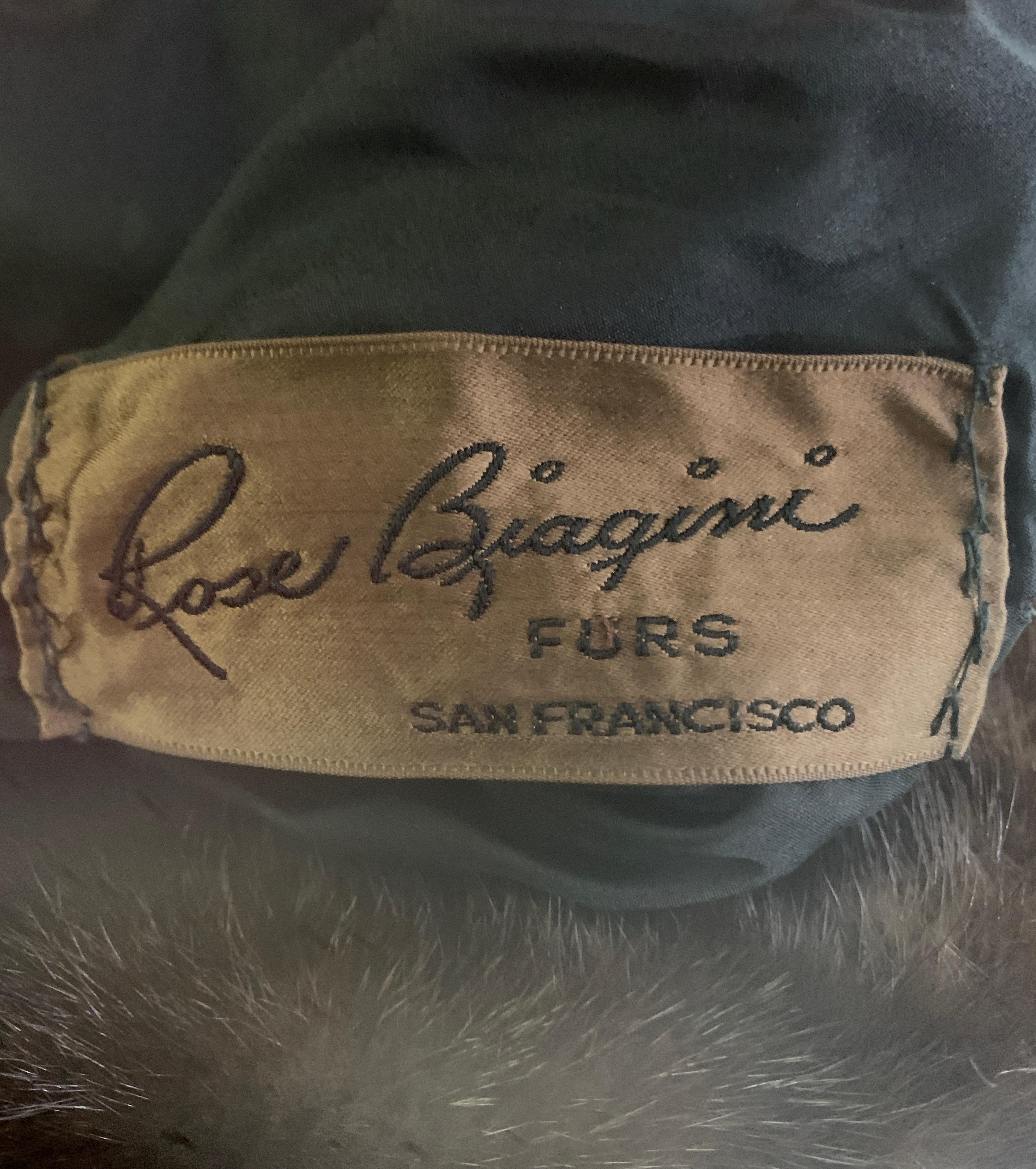 Cappotto da auto in agnello persiano nero del 1960 con colletto a scialle in visone del ranch e manica a bracciale in vendita 8