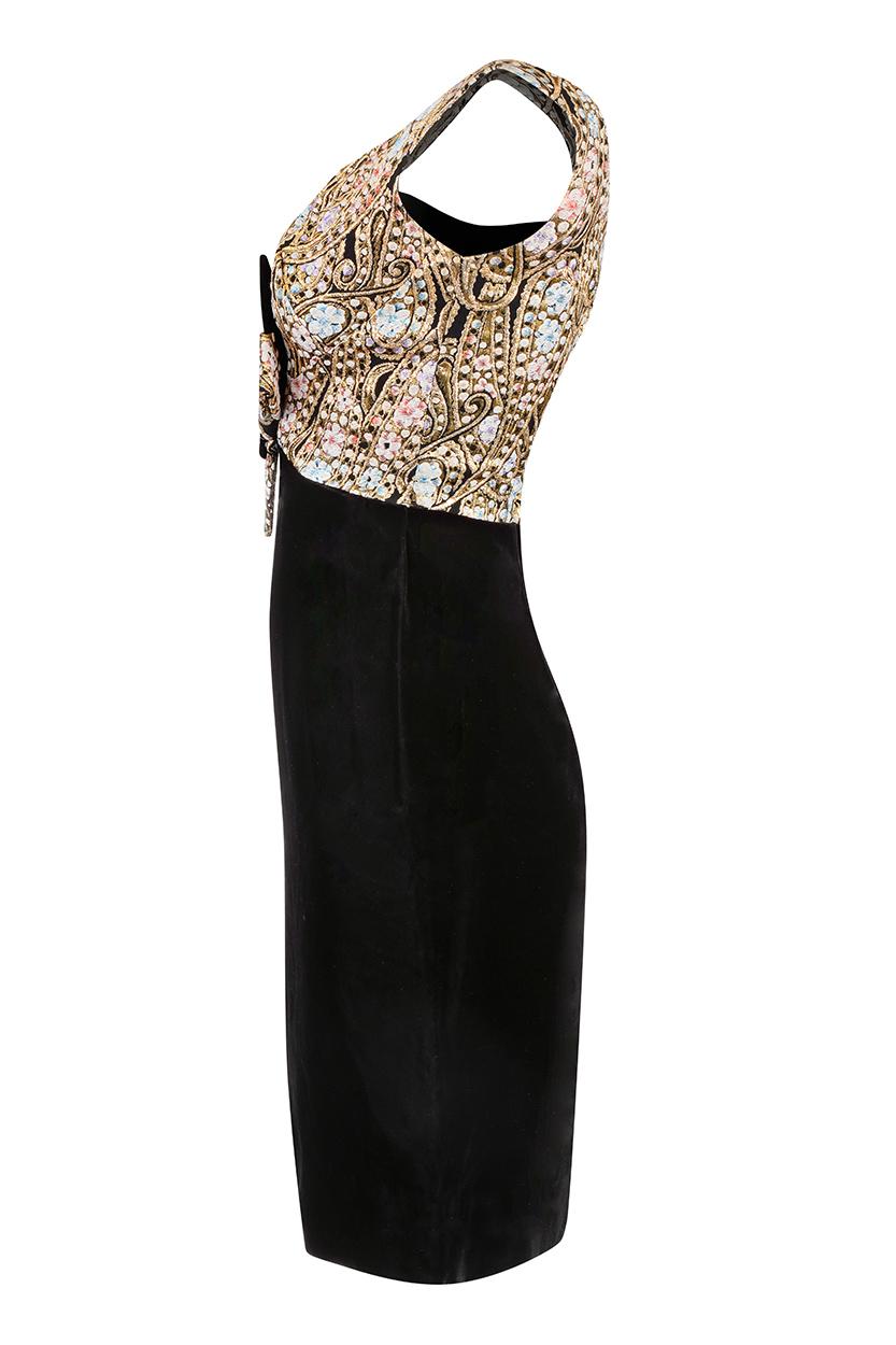 black and gold party dress